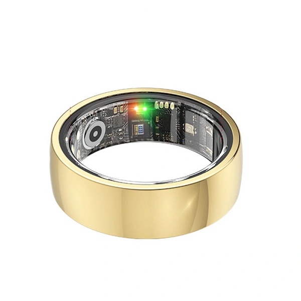 Smart Ring R1000 – Søvnovervåking, Bluetooth 5.0, Blodoksygenmåler Gull【PL】
