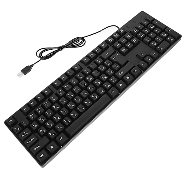 Trådbundet USB-tangentbord för kontor med ryska tecken, tangentbord för datorer