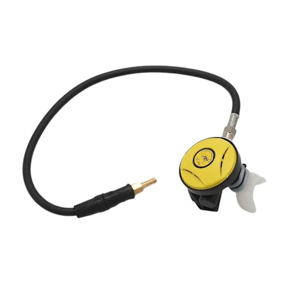 {PL}Scuba Diving Snorkel Tube Snorkelutrustning Tryckreducer Dykregulator Vatten Under Seconda gul
