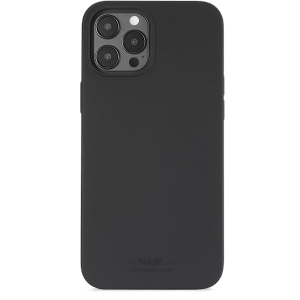 iPhone 12 Pro Max - holdit Mobilskal Silikone - Sort Sort