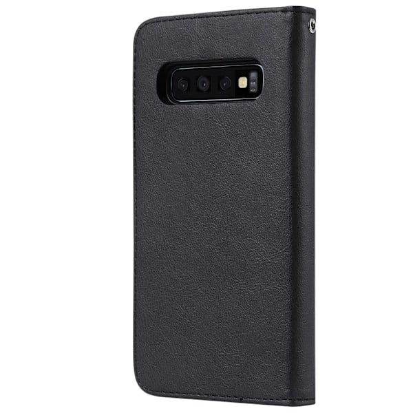 Samsung Galaxy S10 - Pung Etui/Magnetisk Cover - Sort Black Sort