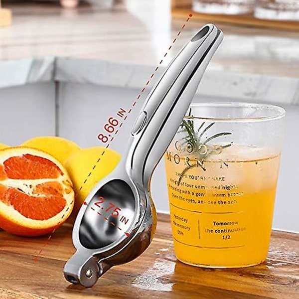 Citronpress - Manuell - Robust - Manuell Citruspress, Handpress för Lime och Citrusfrukter, Säker, Snabb och Effektiv Saftutvinning, Superlätt att Rengöra