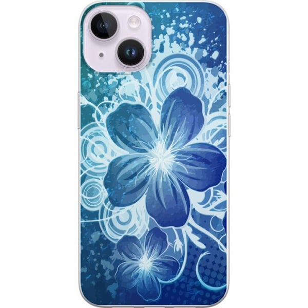 Apple iPhone 14 Läpinäkyvä Kuori Kukka