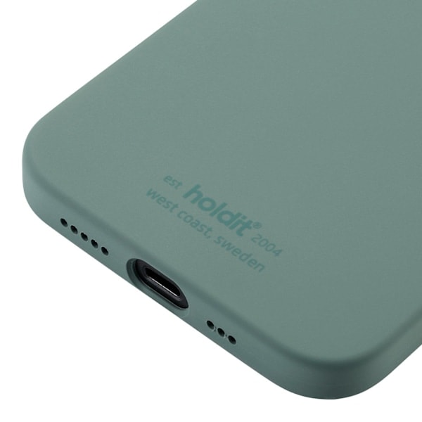 iPhone 12/12 Pro - holdit Mobilskall Silikon - Moss Green Moss Green
