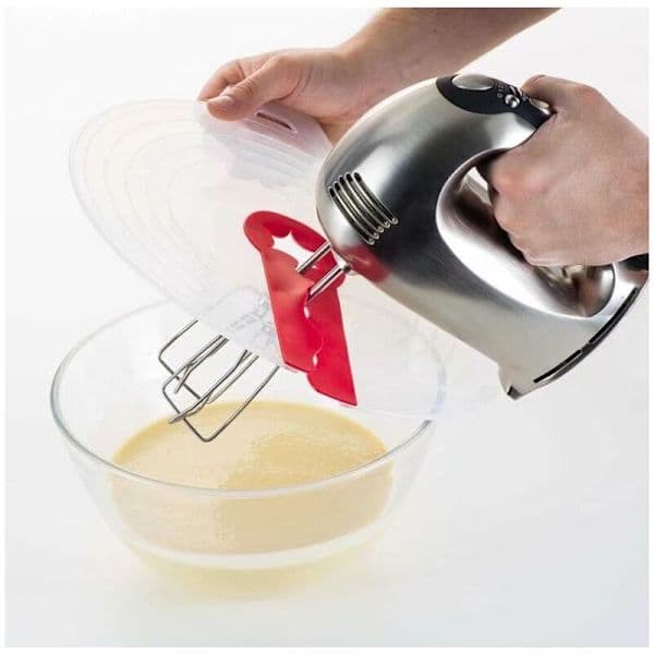 Whisk Shield, Plastic Whisk, Leak-Proof and Splash-Proof Lid Compatible with Whisk
