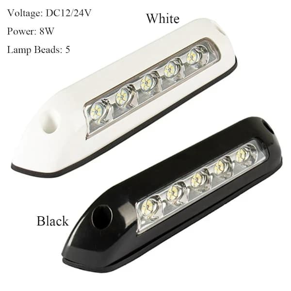 {PL}RV Markiselampe LED-belysning SORT 12V Sort 12V-12V[XJ]