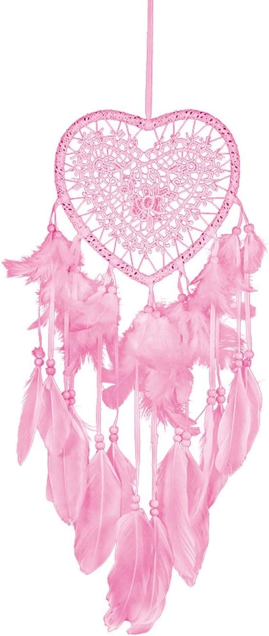 2PK Drømmefanger Hvit og Rosa Drømmefanger