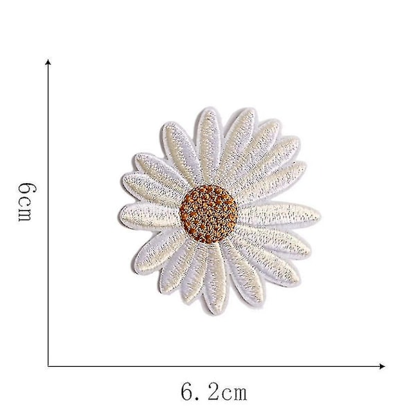 36 st Blomma Applikationer Patchar Strykning Broderade Patchar Blandade Färger