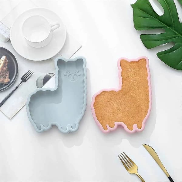 {PL} Lama Kakform Alpaca Silikon Bakform Ostkaka Gelé Pudding