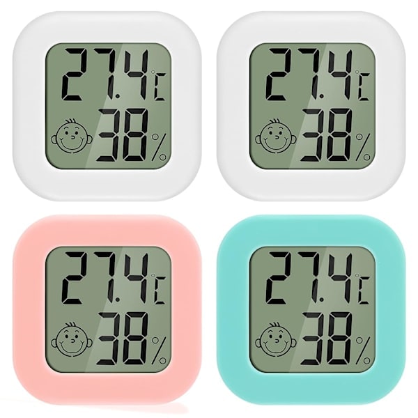 4 st Mini LCD Digital Inomhus Termometer Hygrometer