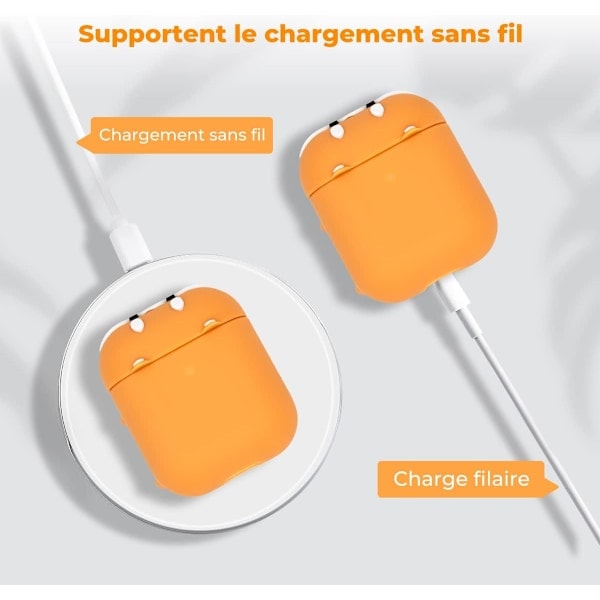 Söpö Airpods-kotelo, Airpods 2 -kotelo, Corgi-koira, hauska, cool, eläin, 3D-sarjakuva, pennun muotoinen, täysi suoja, iskunkestävä, pehmeä suojus