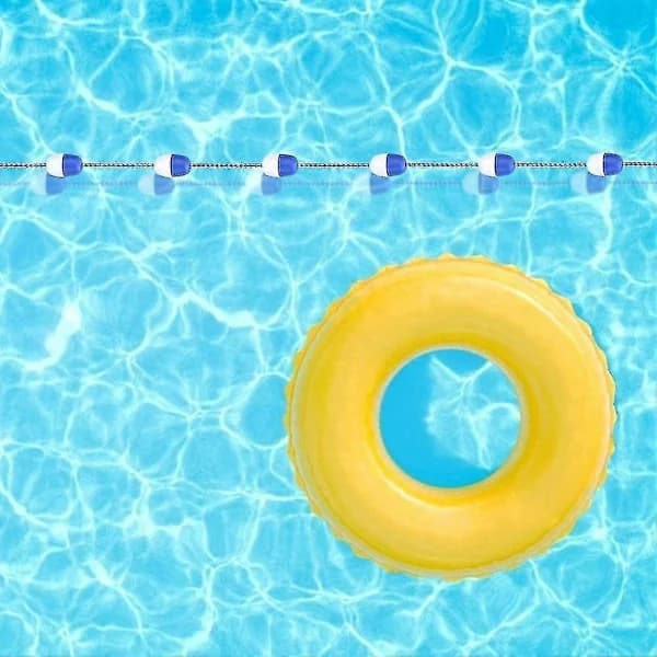 {PL} Säkerhetsflytlinor - 5m Pool Säkerhetsavspärrningsrep Flytande Rep Banmarkering Poolutrustning