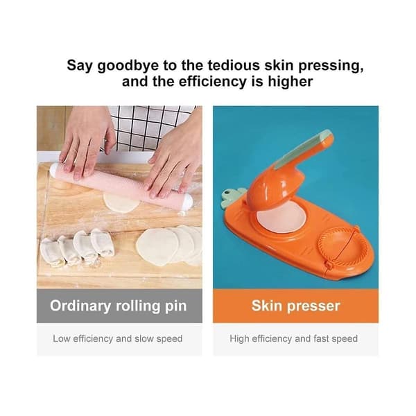 4 stk. Dumpling DIY Dumpling Maker 2 I 1 Dumpling Maker Multifunksjon DIY Manuell Dumpling Press Mold