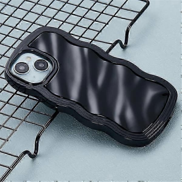 WT Series iPhone 13 Case, Wavy Edge Hard PC + Soft TPU Protective Cover, Slim Phone Case