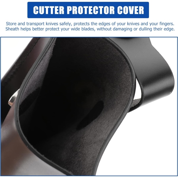 Chef Edge Guards PU Läder Breda Knivar Edge Protectors Chef Cove