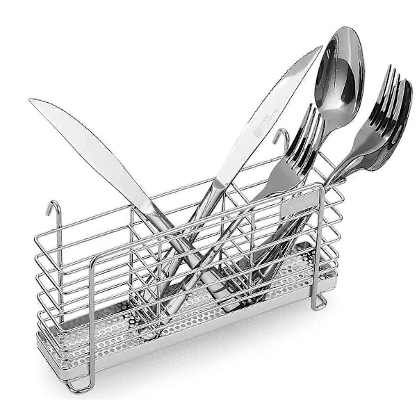 {PL}Redskapsstativ i rustfritt stål - Rustfri organizer med 3 rom