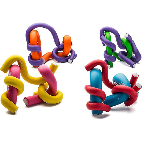 42-pack Twist-flex Stavar i 7 Storlekar Flexibla Curl Svamp Hårrullar Set Hårskum Locktång Set (slumpmässig färg)