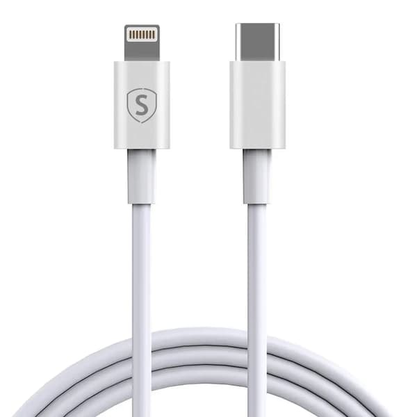 SiGN USB-C til Lightning Kabel 20W, 3m - Hvid