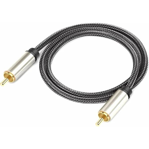HiFi koaksial digital lydkabel RCA han til han 1,5m sort
