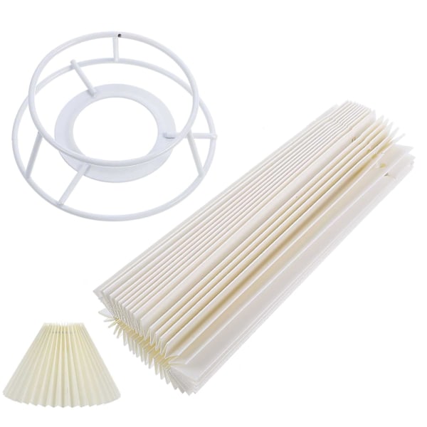 DIY Lampskärm Plisserad Lampöverdrag Vardagsrum Sovrum Tyg Lamp Skydd