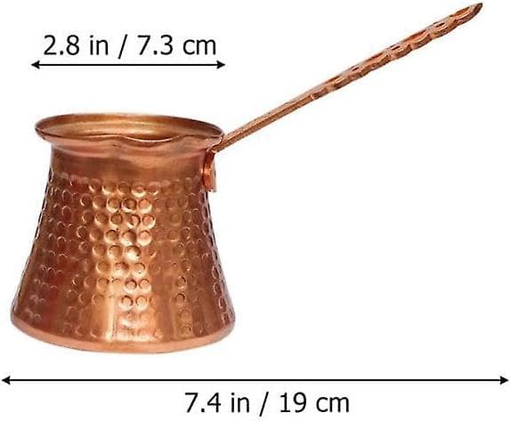 Tyrkisk Kaffekanne - Ibrik for Gresk & Arabisk Brygging for Komfyr?