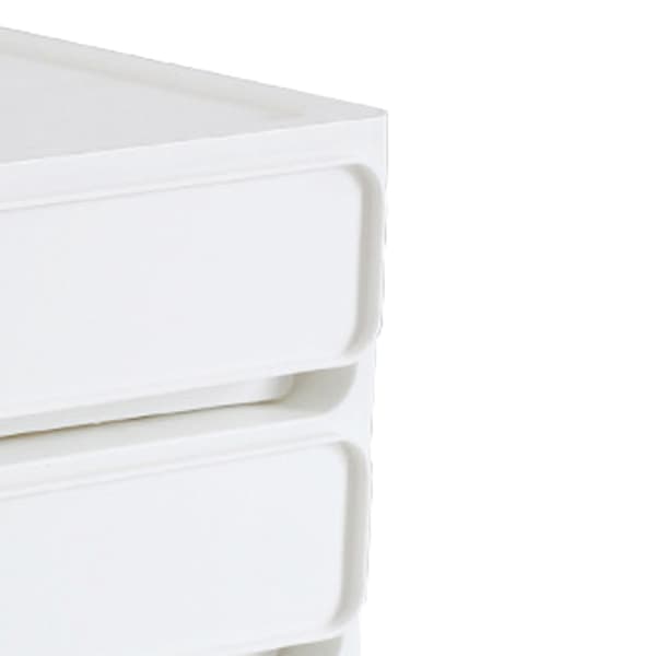 Multilayer Storage Box, Stackable, Dustproof Desktop Storage Box, Organizer for Student Dorms, Home, Cosmetics, 2 Layers, White