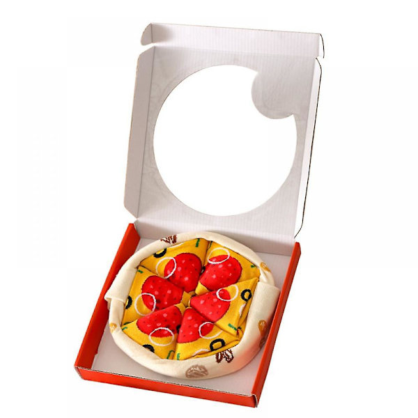 4 paria ruokasukkia Hawaii Italian Pepperoni puuvillasukat hauskat uutuus söpöt funky hullut design puuvillasukat