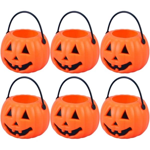 8 stk. Halloween-græskarformede slikdåser【PL】