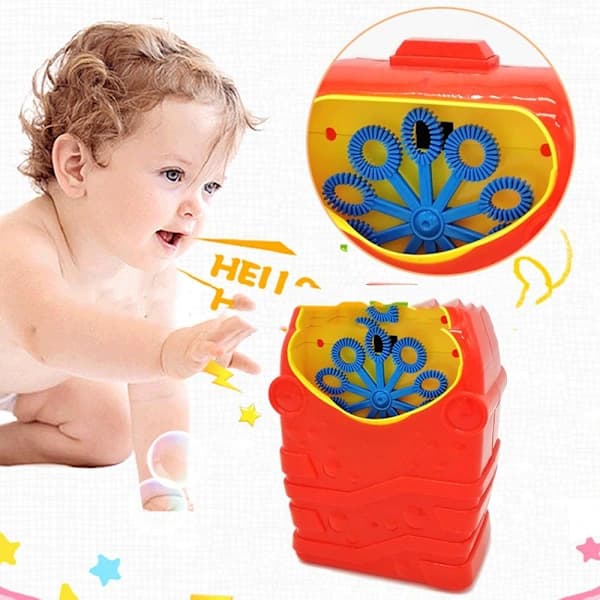 Bubbelmaskin Automatisk Bubbles Maker Kid Fun Gul