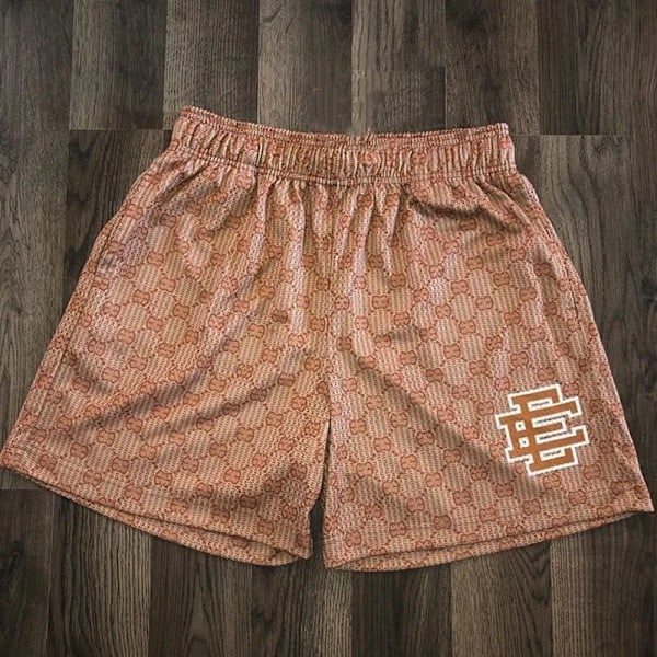 Miesten kesä Eric Emanuel Ee Basic Mesh -shortsit Klassiset kukkaprintti-kuntosalishortsit Rantashortsit W16 XXL