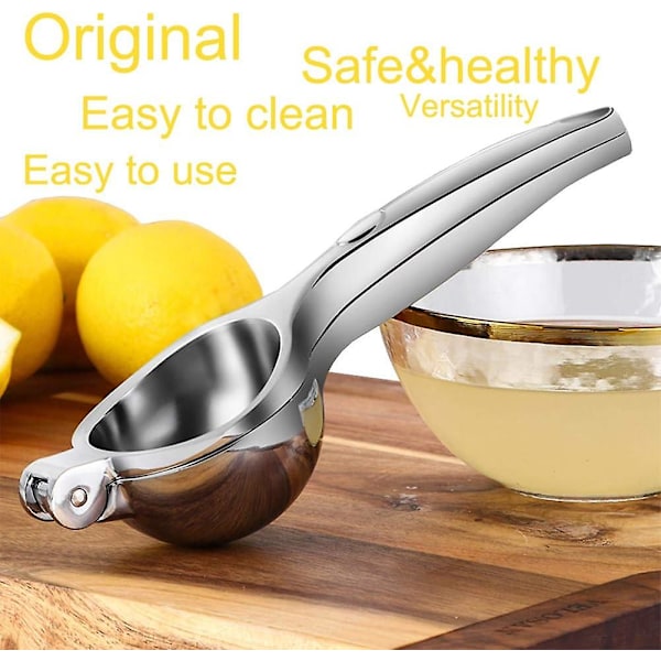 Citronpress - Manuell - Robust - Manuell Citruspress, Handpress för Lime och Citrusfrukter, Säker, Snabb och Effektiv Saftutvinning, Superlätt att Rengöra