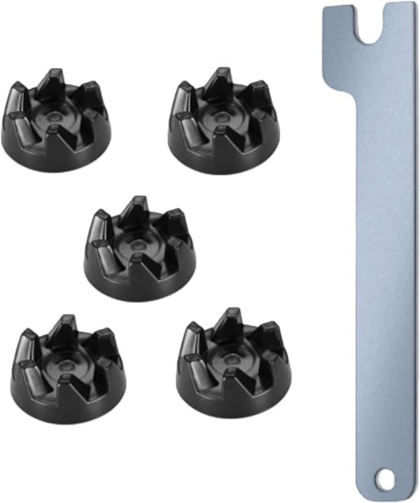 Blenderkoblinger, 5-pak sort, med nøgleudskiftning til KitchenAid KSB5 KSB3, passer til WP9704230VP