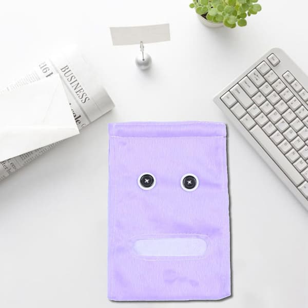 Plush stoff vevboks hengende papirhåndkle rør lilla