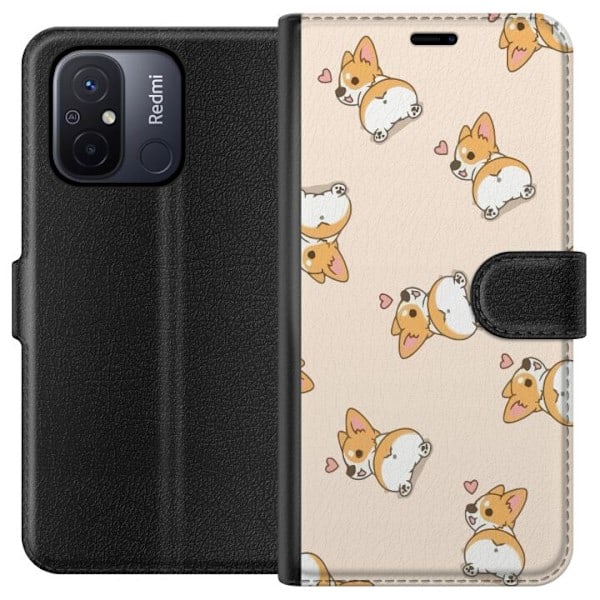 Xiaomi Redmi 12C Lompakkokotelo Söpö Koira