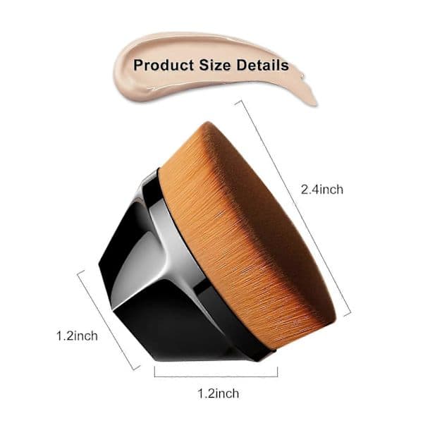 2-pak Foundation Makeup børste med etui[PL]