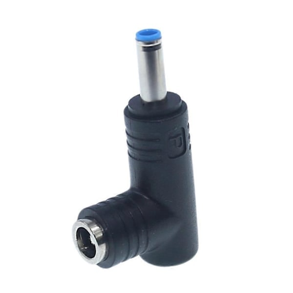 1 stk. 5,5x2,5 mm Hun Jack til Han Stik 90 Grader DC Strømstik Adapter 5,5*2,1 mm