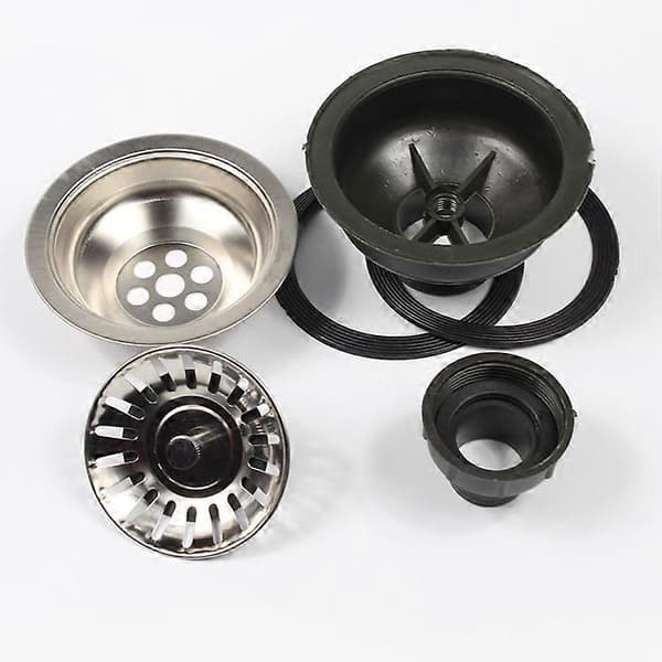 Vaskprop - Sæt med 2 vaskesier - 79 MM - Universal vaskprop i rustfrit stål - vask afløb/vask - vaskesi (Sæt med 2)