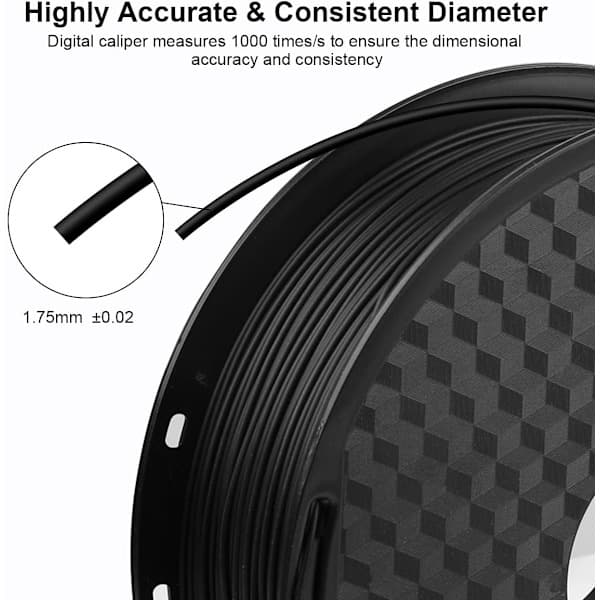 3D-printerfilament PLA 1,75 mm 1 kg spole, 3D-printfilamentmat