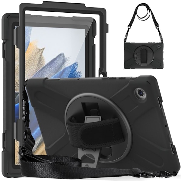 Galaxy Tab A8 10.5 Pyörivä X-Shape Hybridikuori