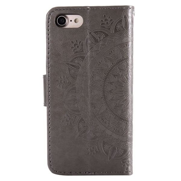 iPhone 7/8/SE (2020/2022) - Mandala Pung Etui - Grå Grey Grå