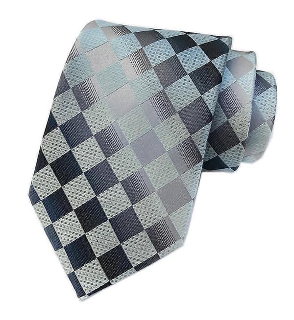 Ruttede & Plaid Slips Sæt - Moderne Gingham Mønstre til Herre Formel Beklædning