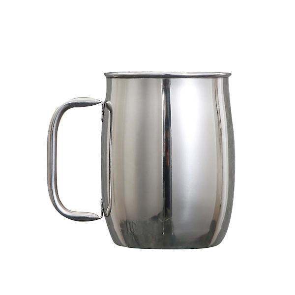 1000 ml rustfri stålkopper vand rustfri stål krus metal kopper drikkekrus håndtag