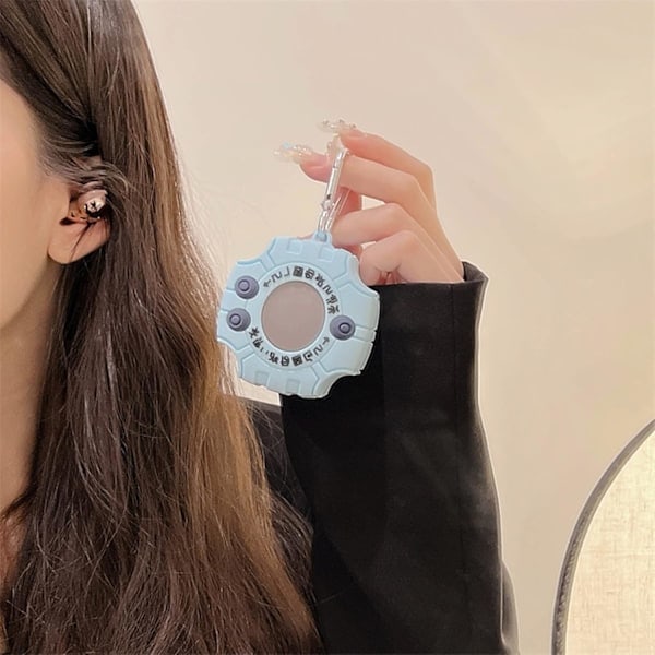 Compatible with AirPods 1st/2nd Generation, Cute Silicone Case with Keychain