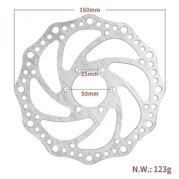 160mm Bremse Skive Pad Til Dualtron Thunder Ultra Elektrisk Scooter 6 Huller Hydrauliske Skivebremse Dele