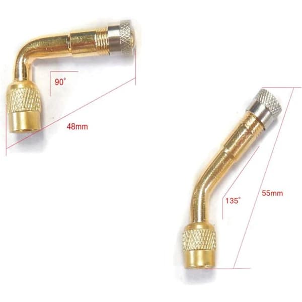 4 stk. Professionelle Dækventilforlængeradapter Kit【PL】