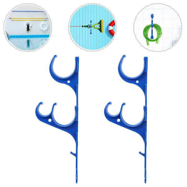 4 st/2 set Plastförvaringsstång Poolrengöringstillbehör Plastupphängningsstång