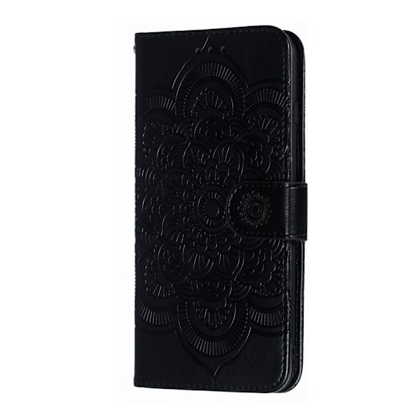 iPhone 7/8 Plus - Mandala Pung Etui - Sort Black Sort