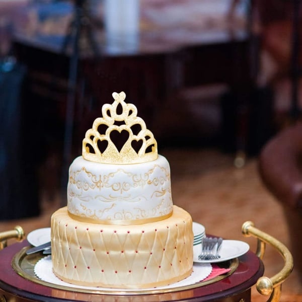 Kronkageforme Sæt - Tiara Fondant Udskærere Krone og Prinsessekrone Form CupCake Dekoration Gumpaste Form, 2 stk