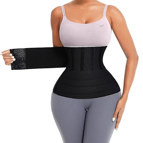 Midjetränare för Kvinnor Midjeformare Wraps för Mage med Loop Snatch Bandage Wrap Plus Size Magbandage-