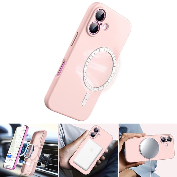 iPhone 16 - Magnetic Silicone Case with MagSafe Compatibility